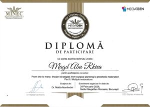 Implant strategies Diploma Magd Abu Rkiea