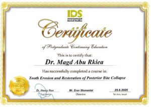 Tooth Erosion Restoration Bite Collapse Diploma Magd Abu Rkiea