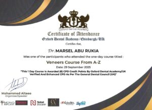 Veneers Course Diploma Magd Abu Rkiea